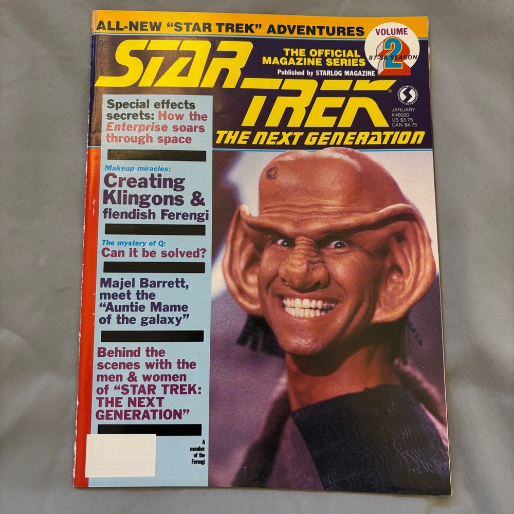 3/$20 Star Trek The Next Generation Magazine